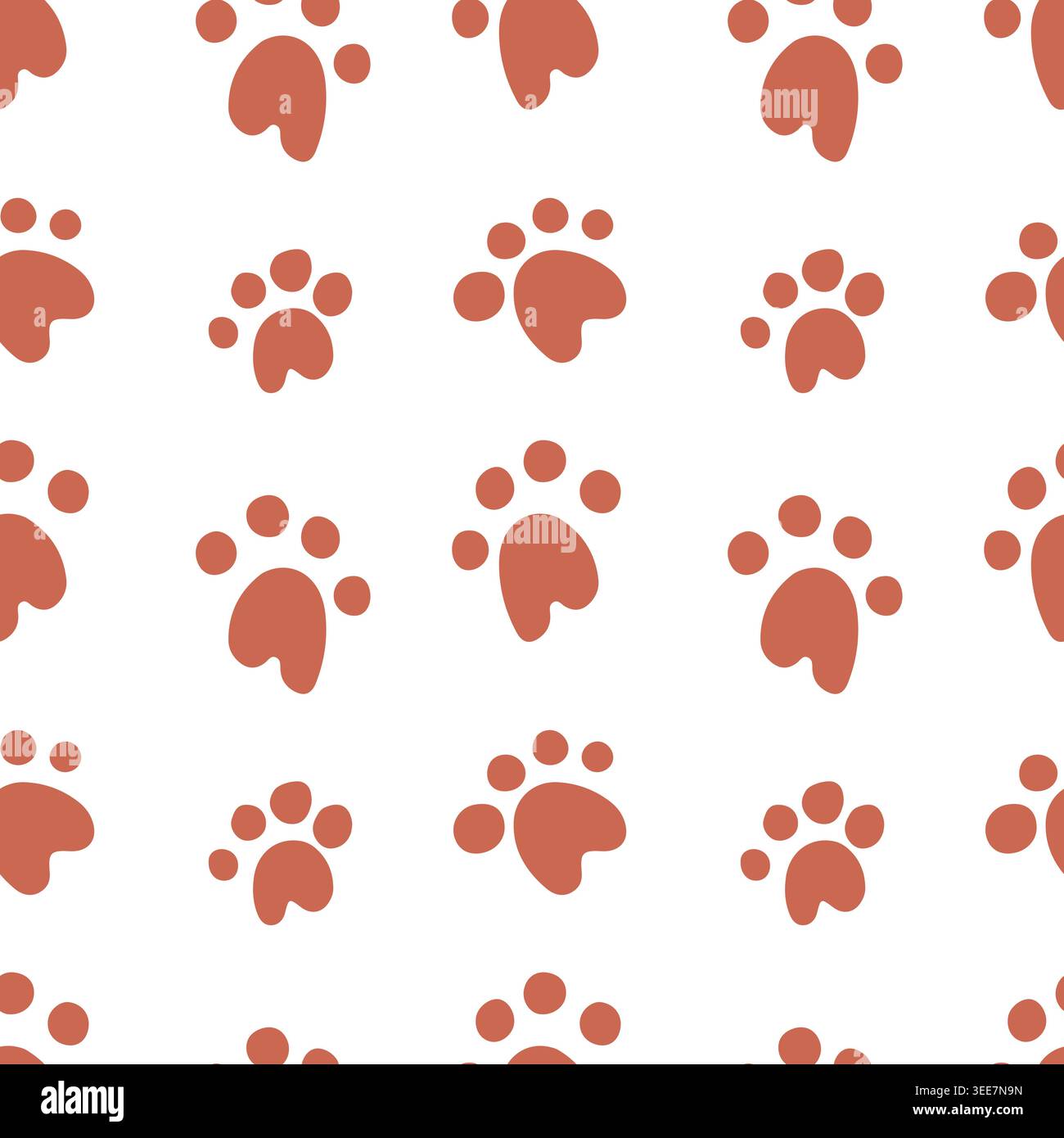 Dog and cat paws seamless pattern Stock Vector