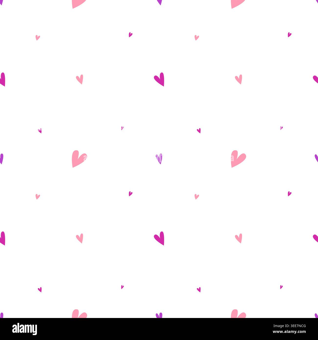 Hearts seamless pattern Stock Vector