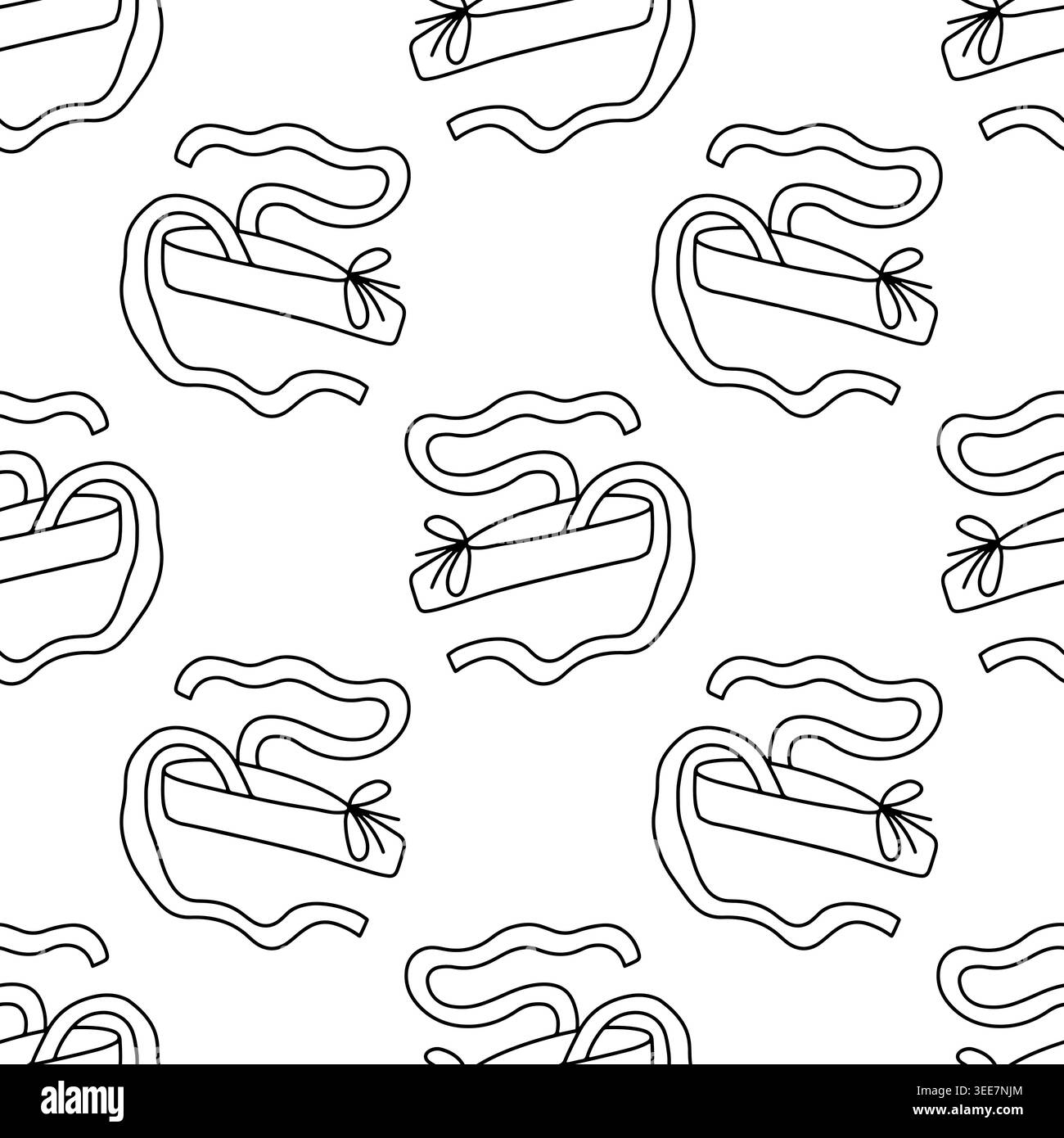 Seamless Pattern with Ballet Pointe Shoes Stock Vector