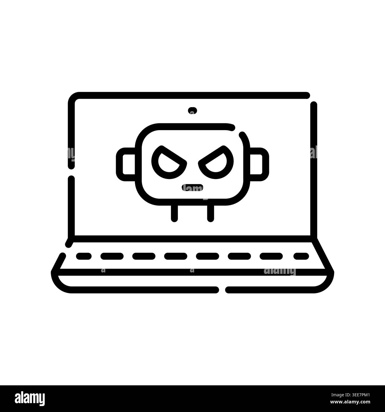botnet color line icon. Vector isolated element. Editable stroke. Stock Vector