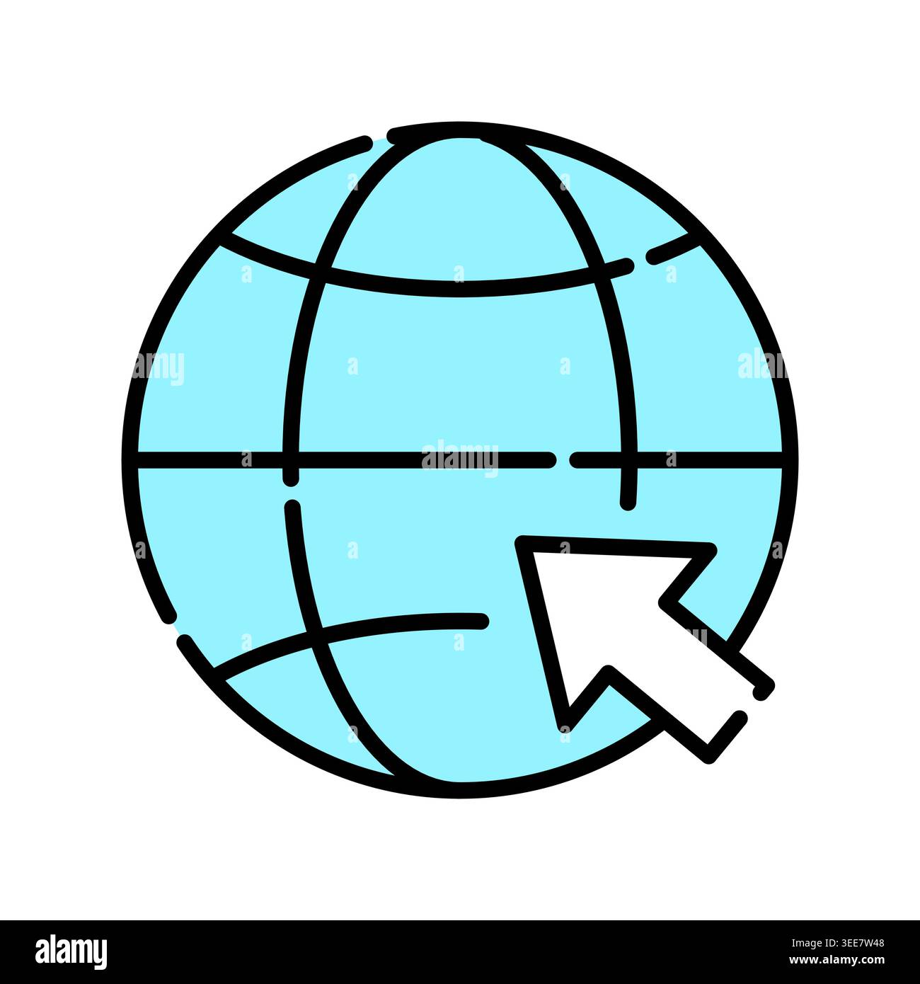 network color line icon. Vector isolated element. Editable stroke. Stock Vector