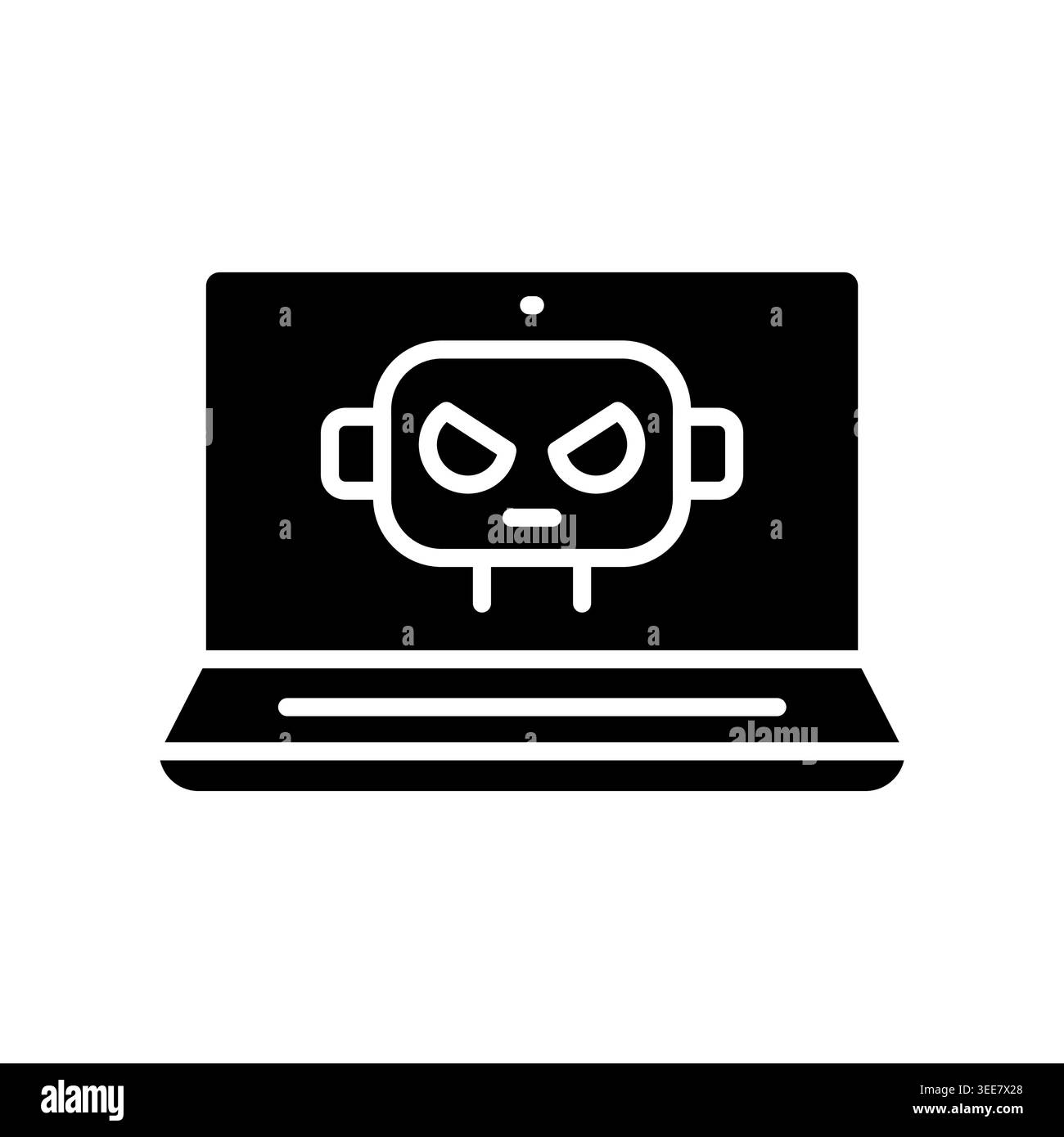 botnet color line icon. Vector isolated element. Editable stroke. Stock Vector