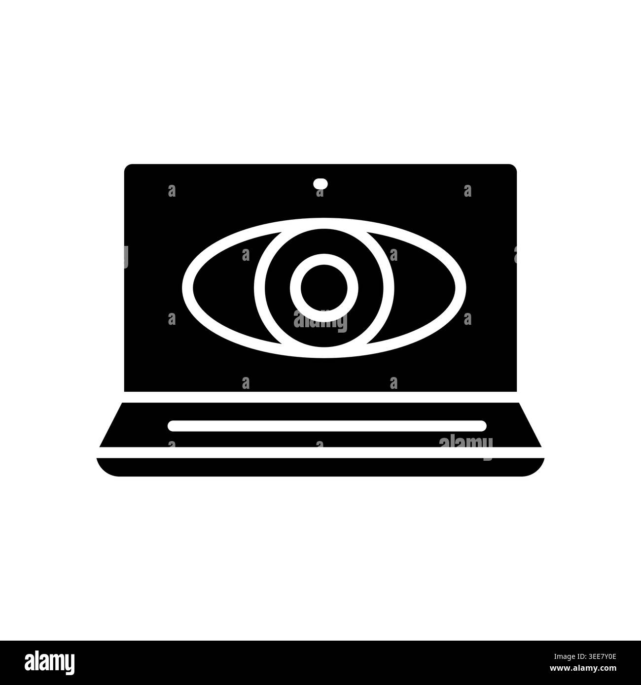 spyware color line icon. Vector isolated element. Editable stroke. Stock Vector