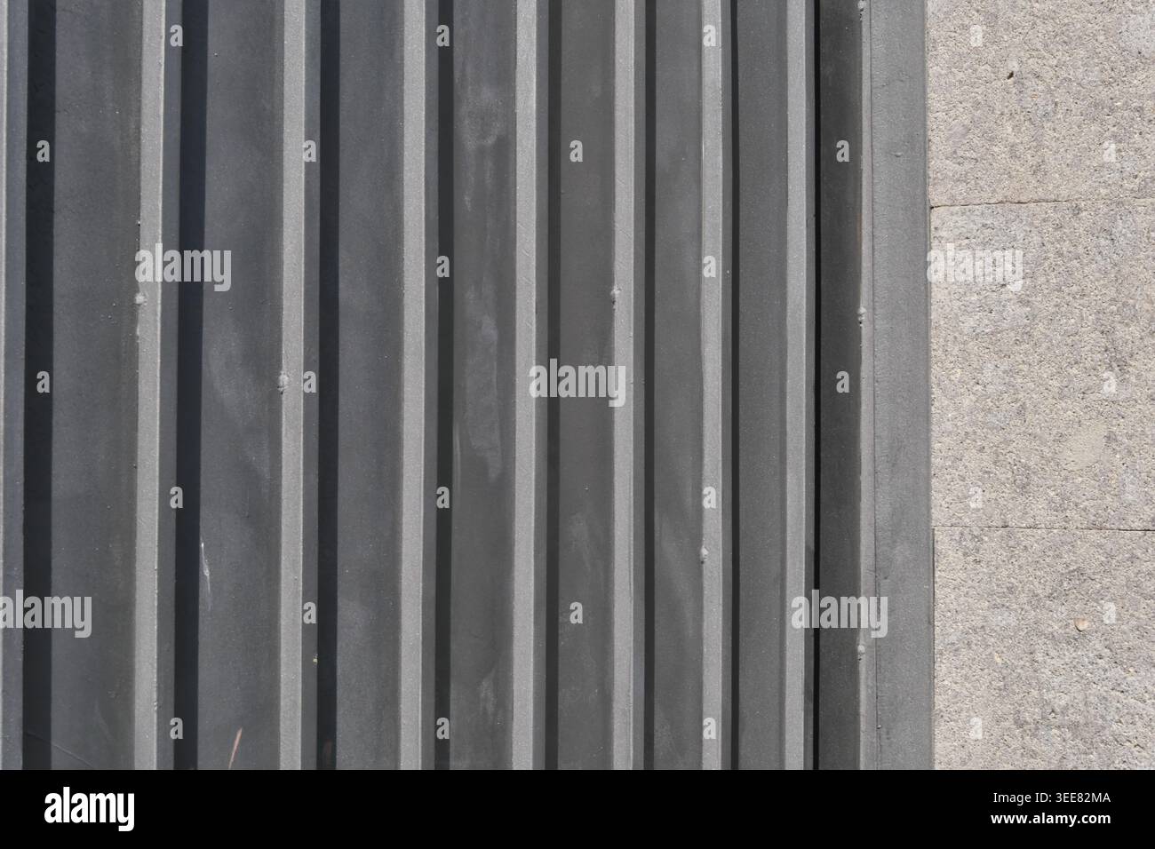 TEXTURE BACKGROUND OF A FALLING METAL GRID Stock Photo