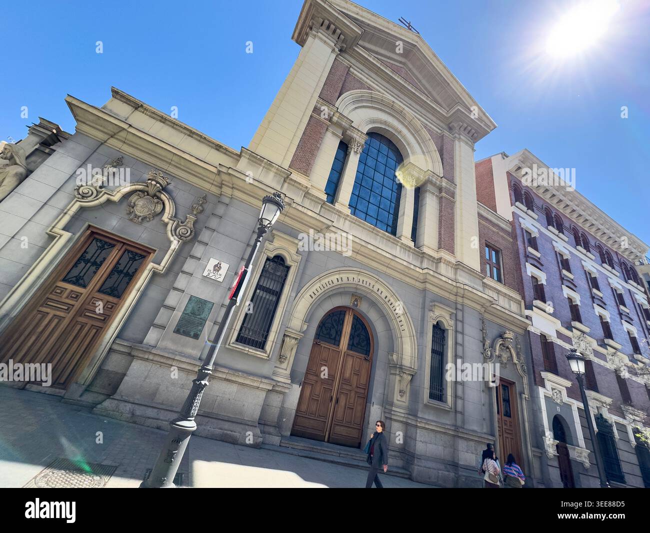Basilica of Jesus de Medinaceli (Basílica de Nuestro Padre Jesús de Medinaceli), a Roman‑Catholic basilica in the Barrio de las Letras, Madrid - Smartphone Captured Stock Image