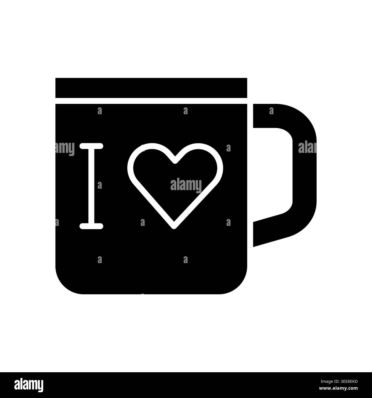 mug souvenir color line icon. Vector isolated element. Editable stroke. Stock Vector