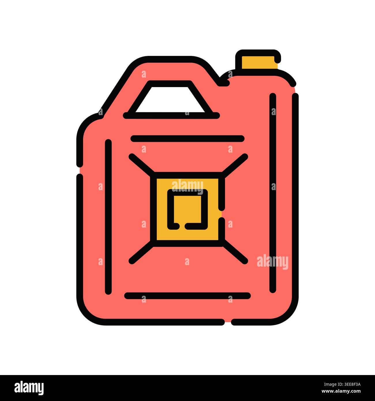 Jerrycan Icon Professional UI Symbol for Portable Fuel Storage ...