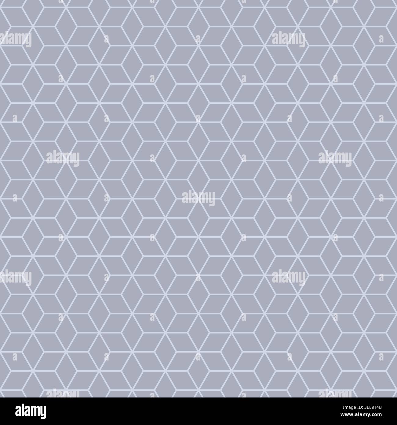 Colorful geometric cube polygon repeat pattern background, vector illustration Stock Vector