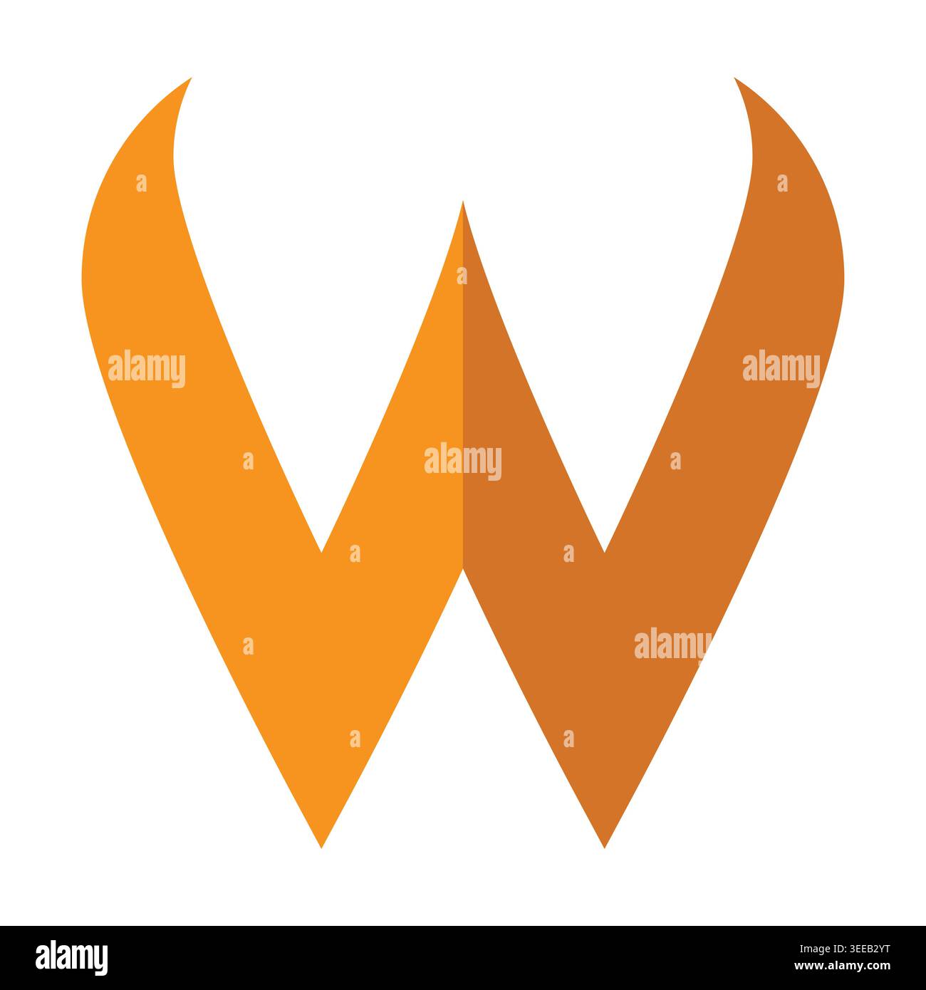 Letter W modern logo design vector file Stock Vector