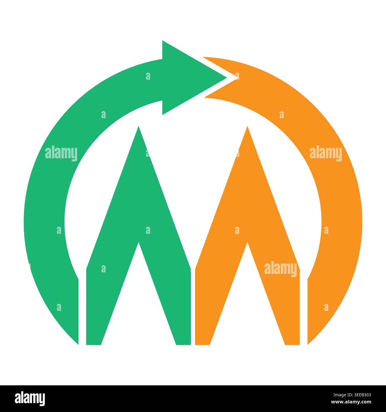 Making Your Mark Marvellous letter w logo design Stock Vector