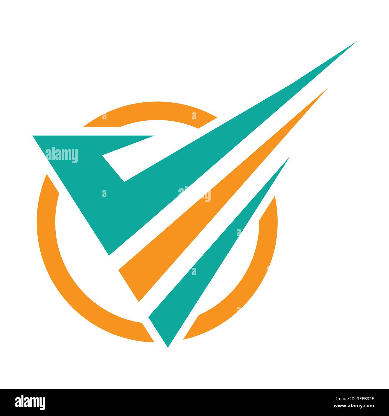 Letter V has created a creative branding Stock Vector