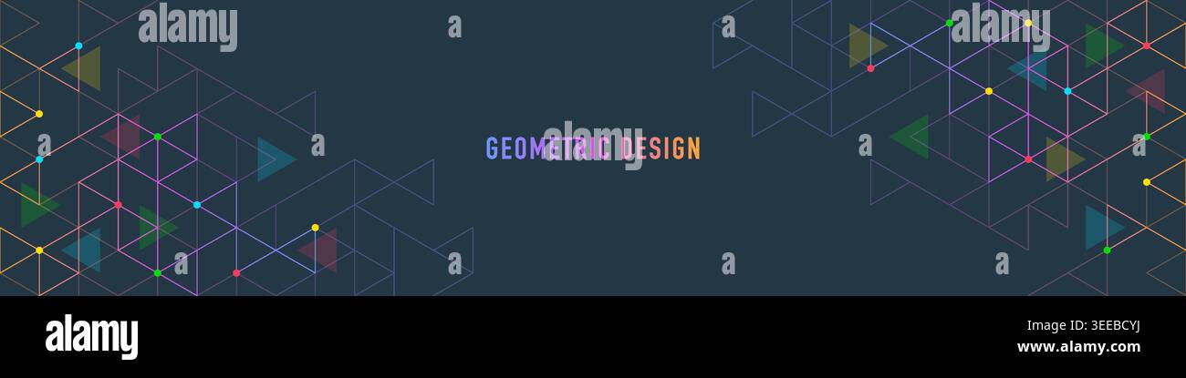 Abstract vector background with a geometric pattern of triangle shapes. Graphic design element Stock Vector