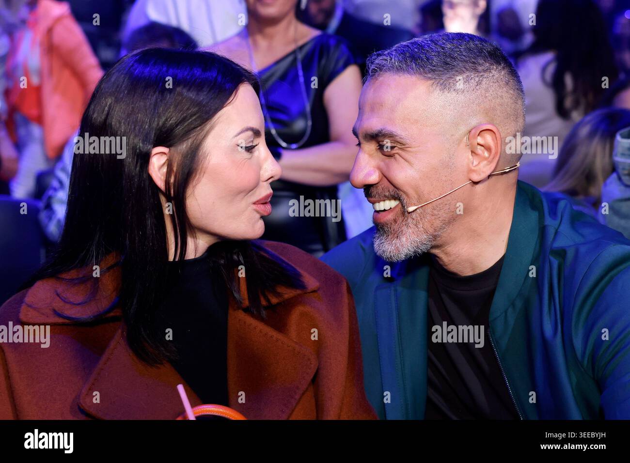 Rapper and juror Bushido (Anis Ferchichi) with his wife Anna-Maria ...