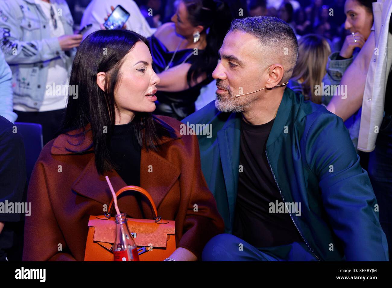 Rapper and juror Bushido (Anis Ferchichi) with his wife Anna-Maria ...
