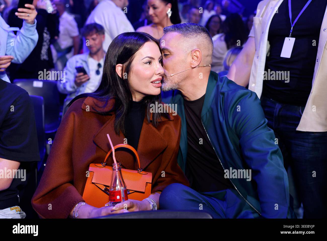 Rapper and juror Bushido (Anis Ferchichi) with his wife Anna-Maria ...