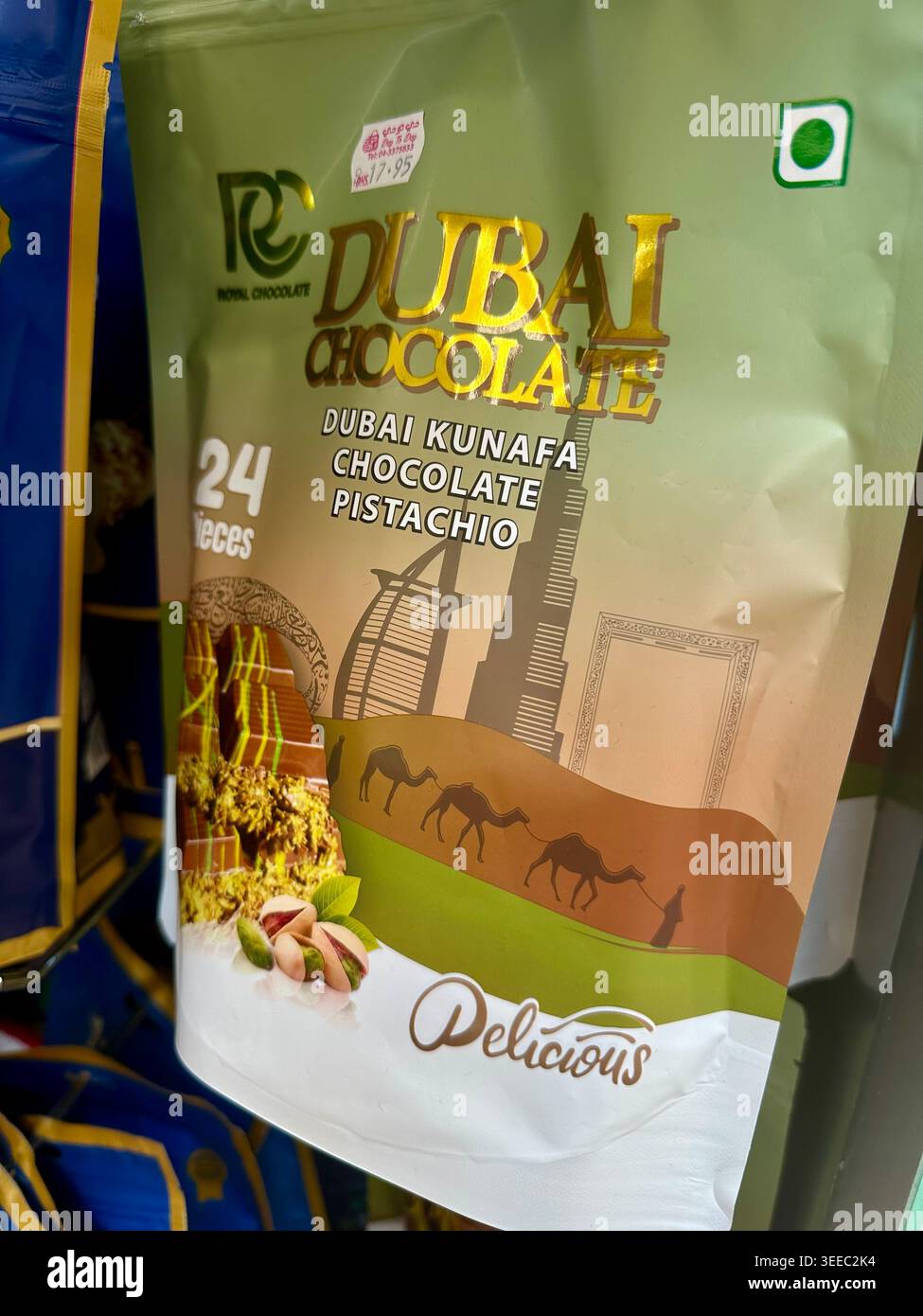 bag of chocolates in a supermarket in Dubai - Smartphone Captured Stock Image