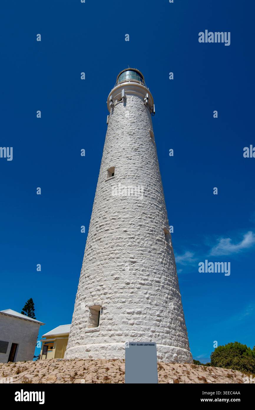 Lighthouse Rottnest Wadjemup Lighthouse on Rottnest Island - Australia Stock Photo - Alamy