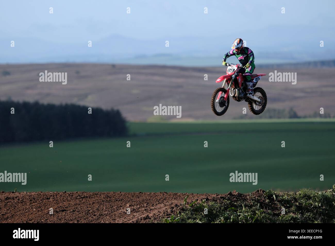 Duns, UK. 10th May, 2026. RD2 DUNS May 9th & 10th The second round of the 2026 Scottish Motocross Championship. Action ( Credit: Rob Gray/Alamy Live News Stock Photo