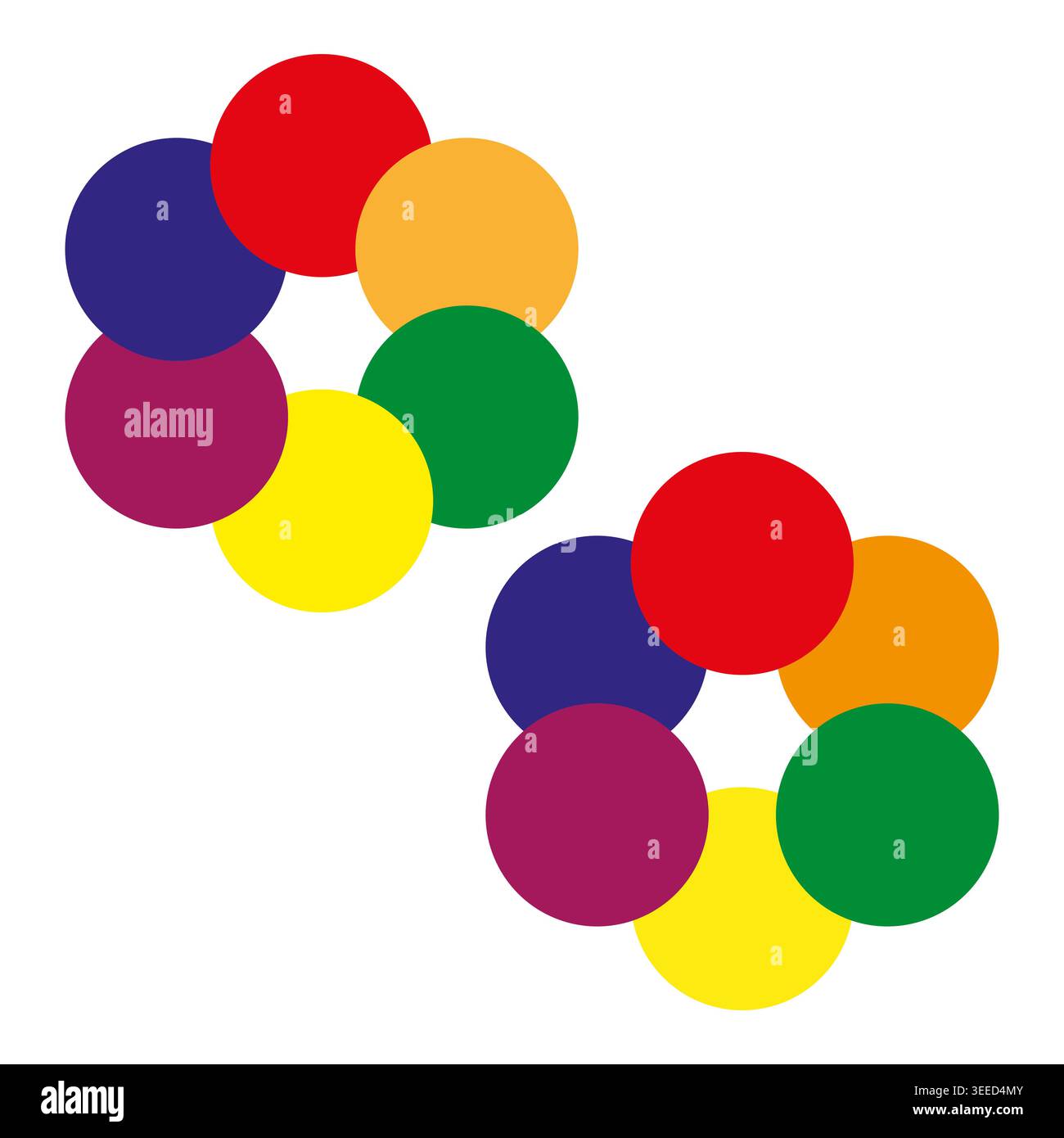 Two overlapping circles hi-res stock photography and images - Alamy