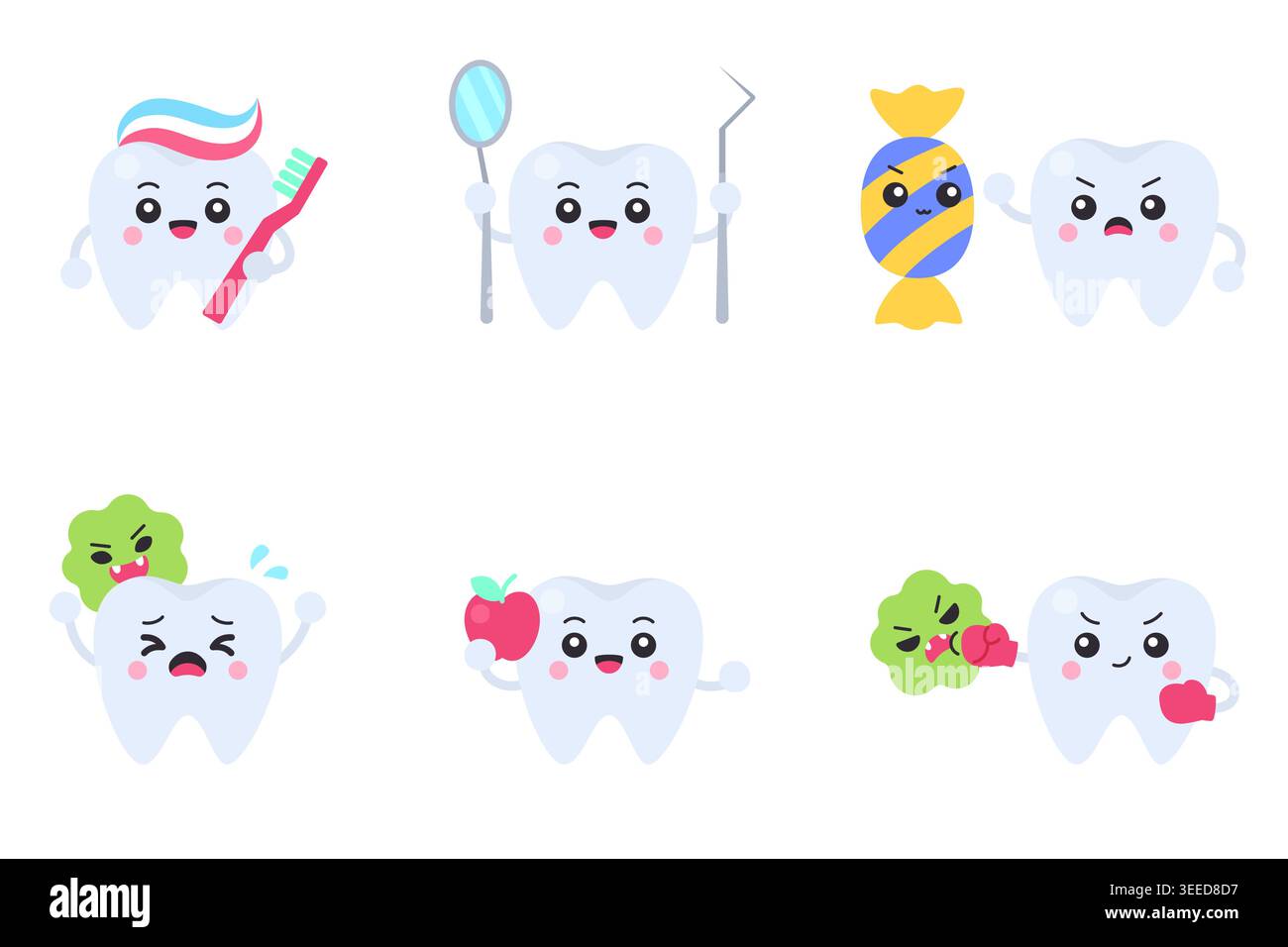 Boxing tooth character cartoon hi-res stock photography and images - Alamy