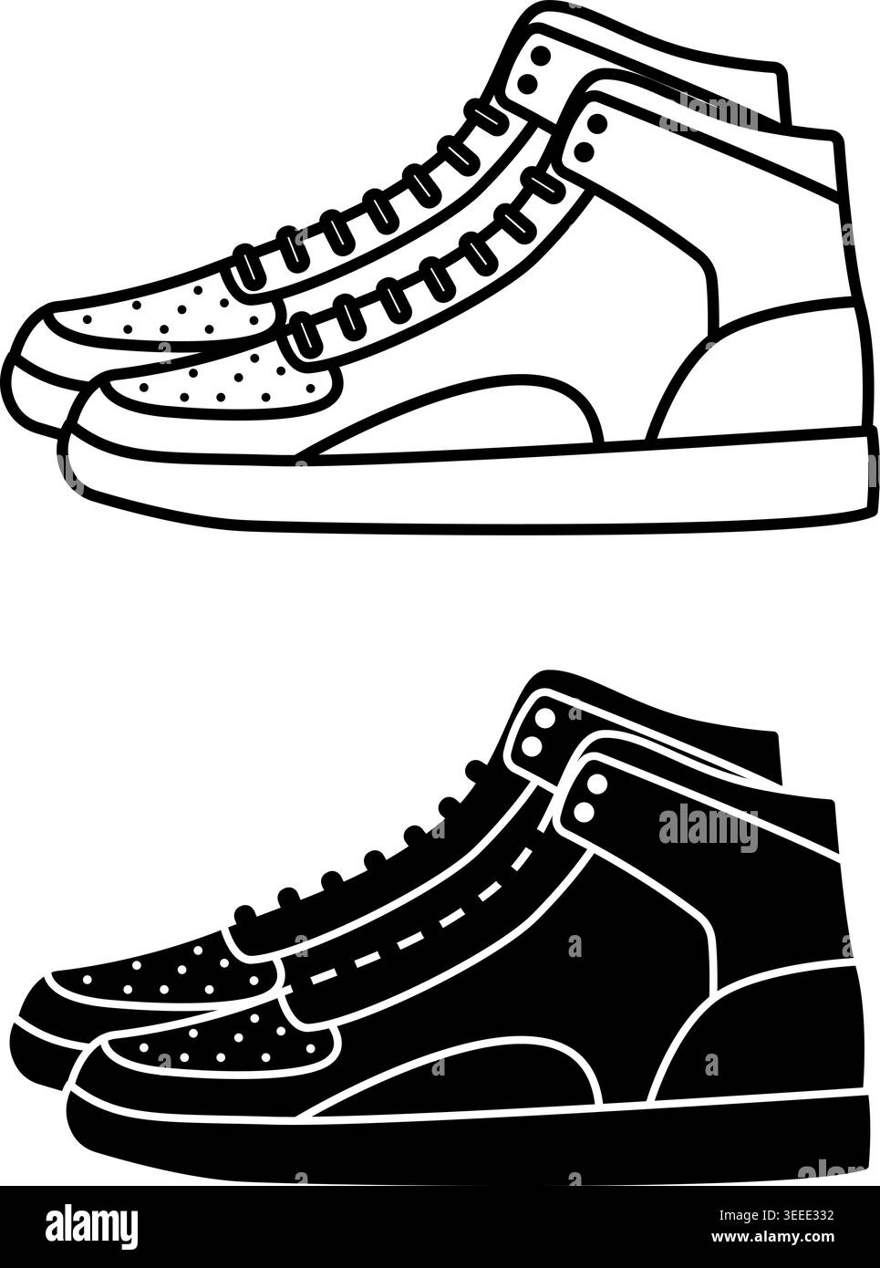 Shoes Icons Stock Vector