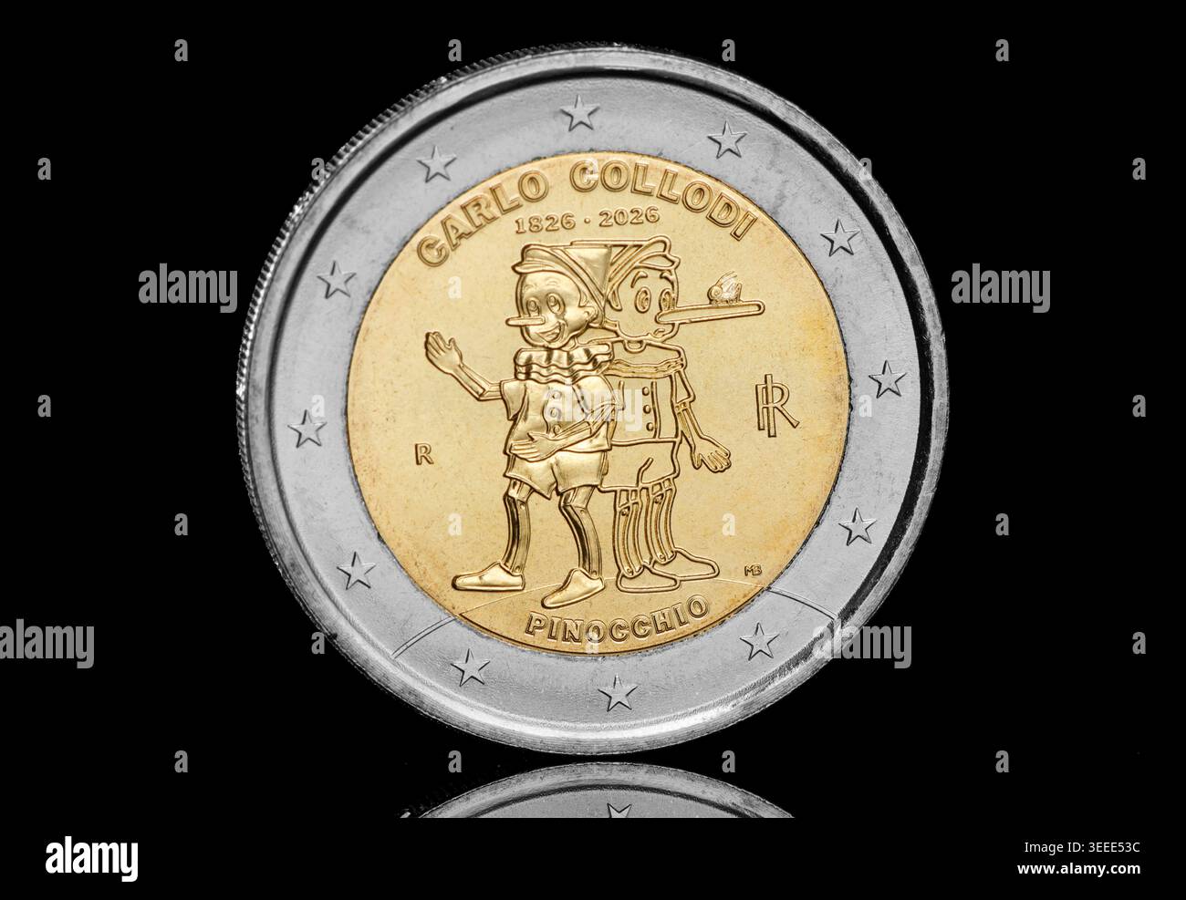 2026 Italian 2 Euro coin issued to commemorate the 200th anniversary of ...