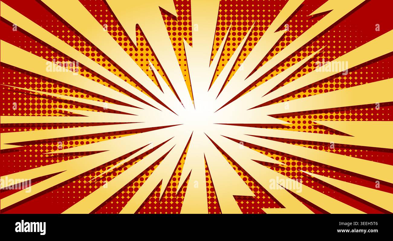 Cartoon explosion comic book style Stock Vector