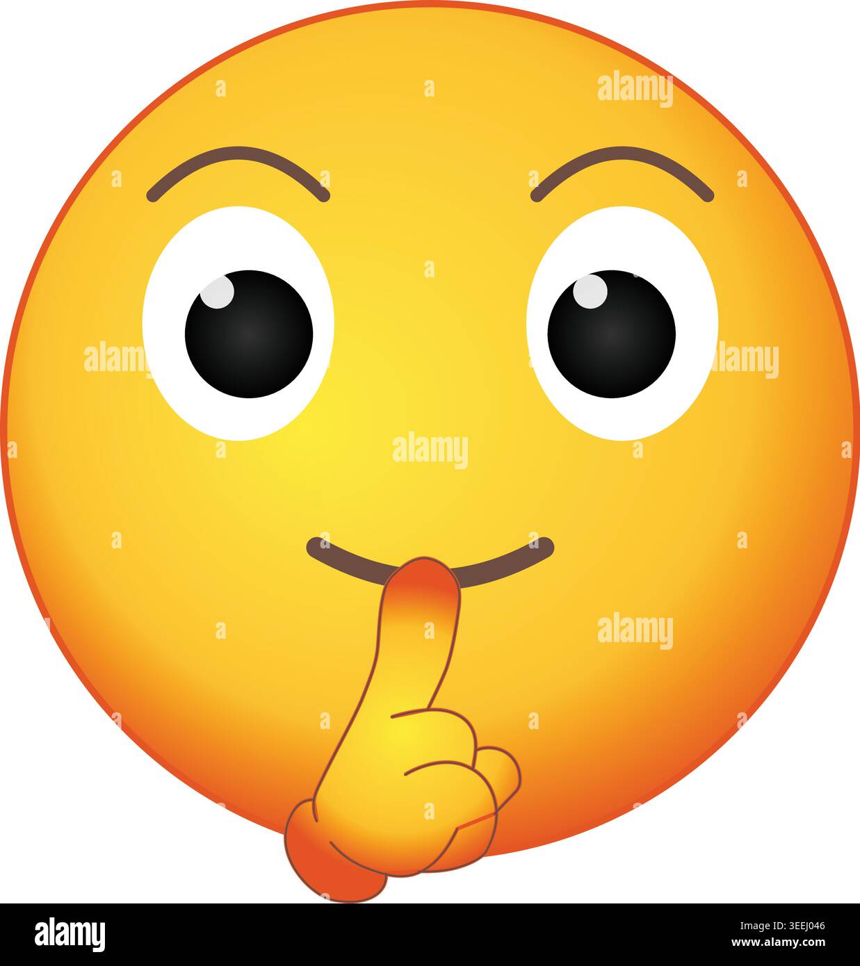 Emoticon silence hi-res stock photography and images - Alamy