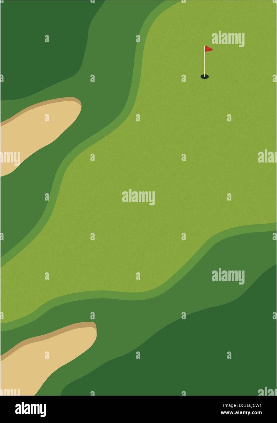 Golf simple poster Stock Vector