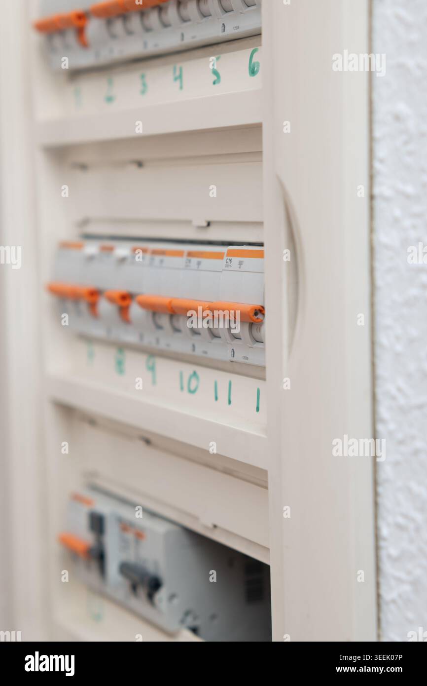 Circuit breaker panel numbered hi-res stock photography and images - Alamy
