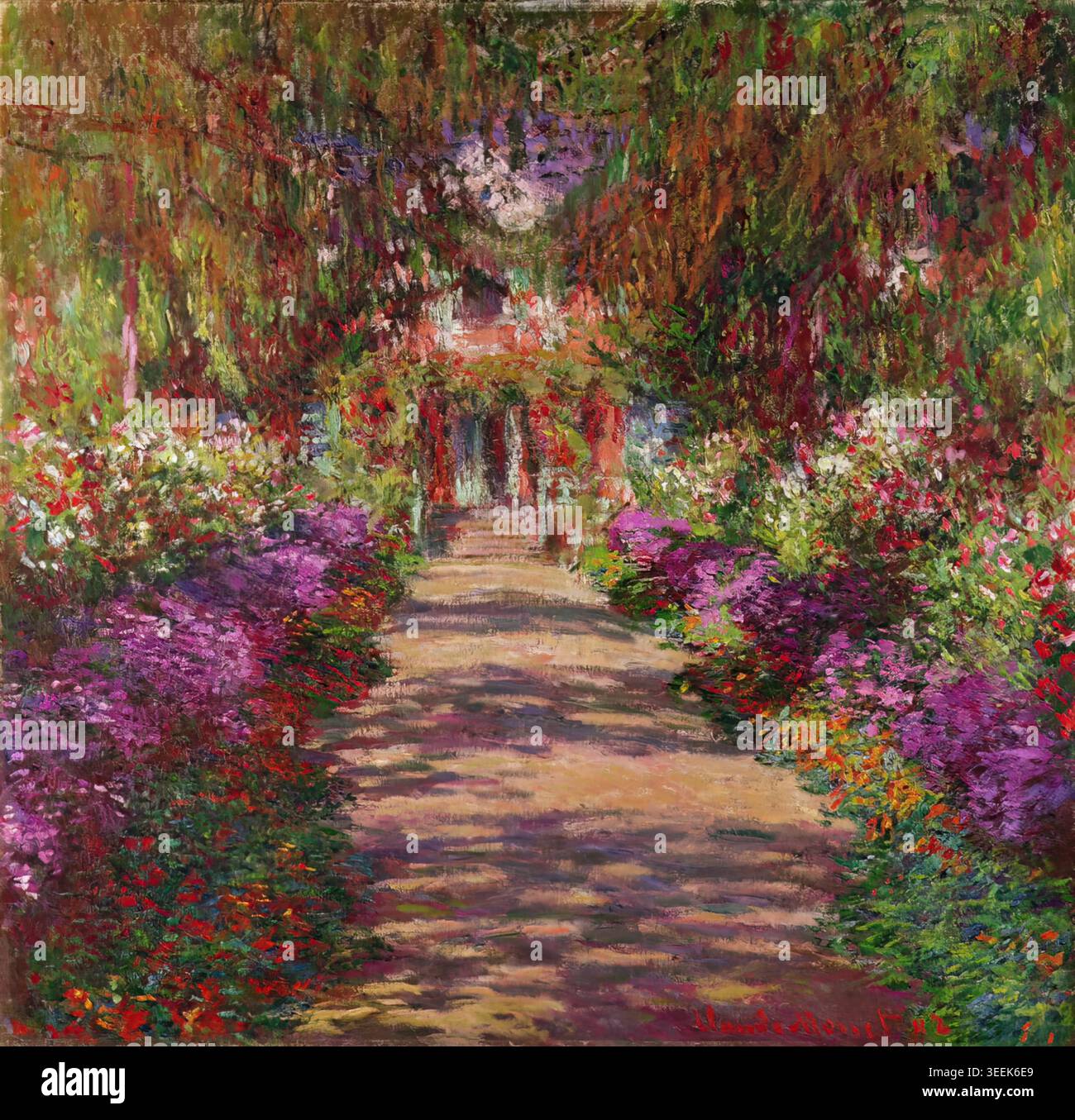 Monet paintings a pathway hi-res stock photography and images - Alamy