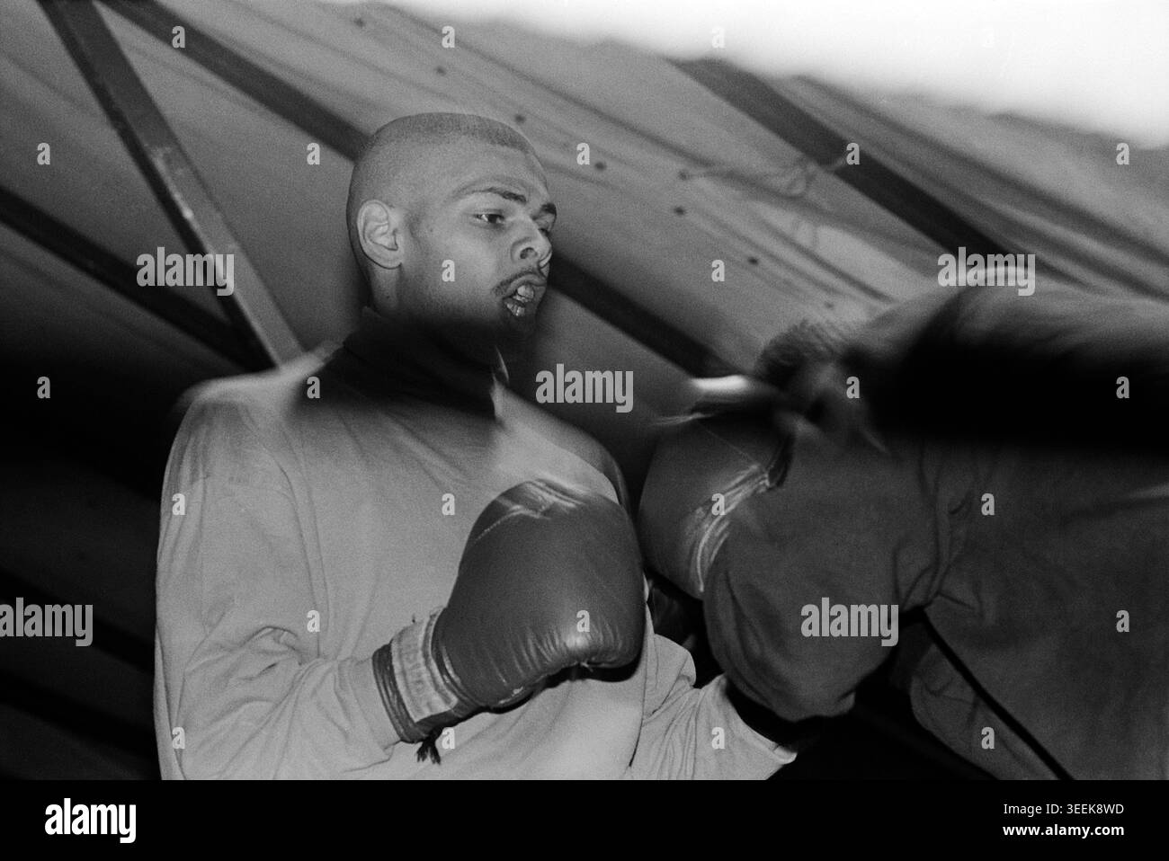 Ron Taylors fairground boxing and wrestling booth. Nottingham Goose ...