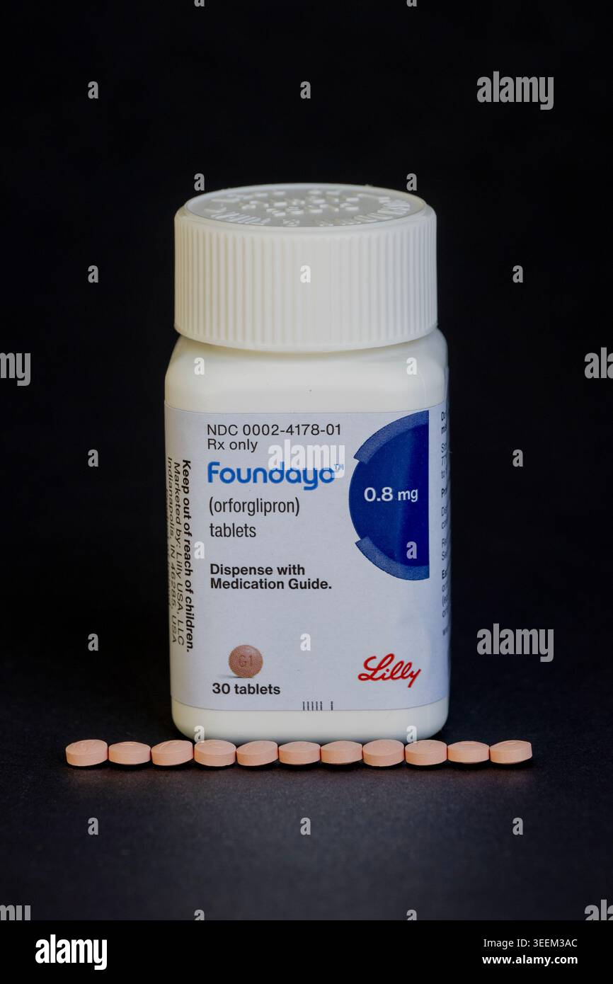 eli lilly glp-1 receptor agonist medications Glp 1 receptor agonist hi-res stock photography and images