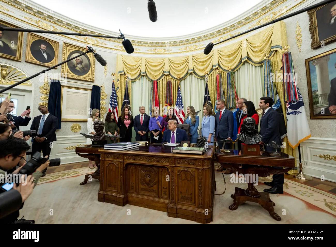President Trump discussing national football achievements and support for the Concacaf Nations League