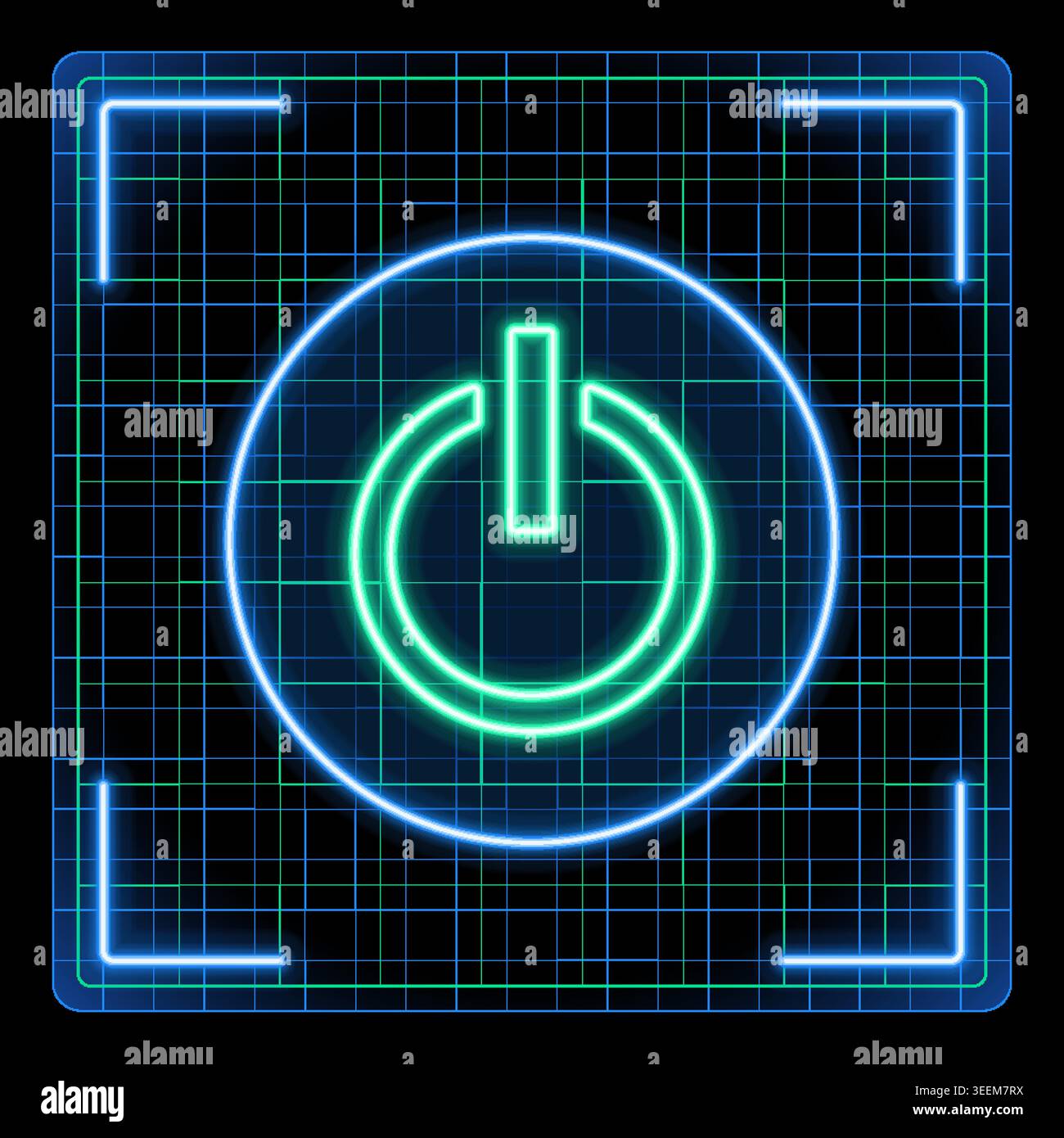 Push button vector vectors hi-res stock photography and images - Alamy