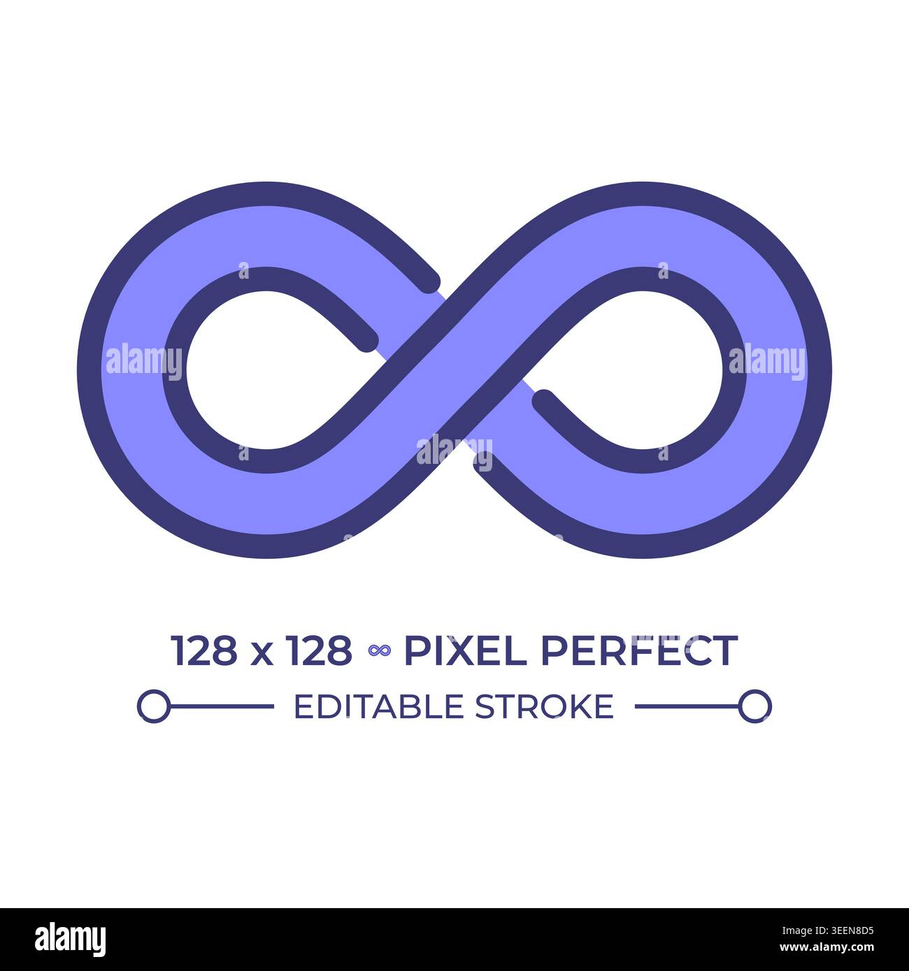 Loop pixel perfect line color icon Stock Vector