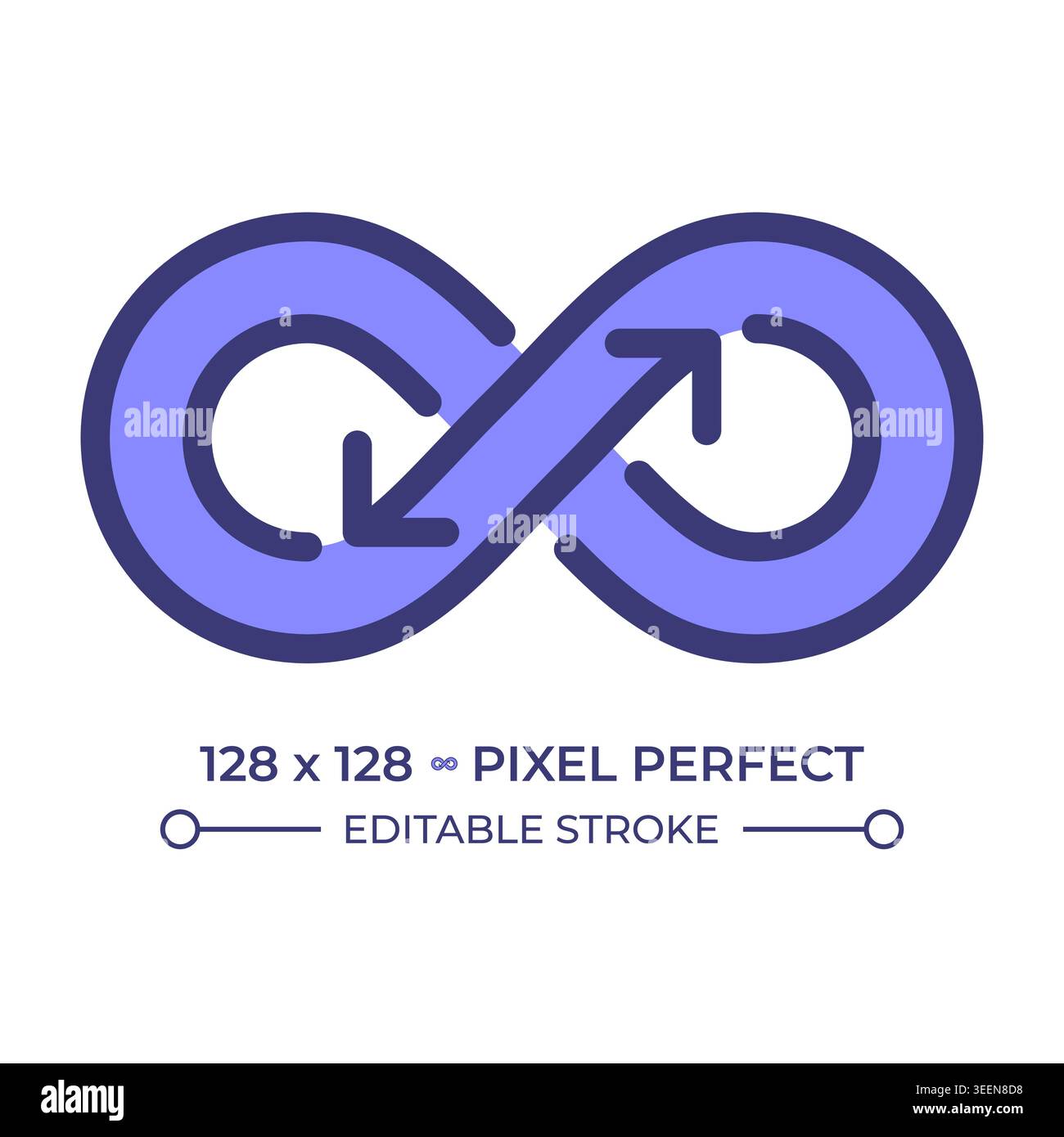 Synergy pixel perfect line color icon Stock Vector