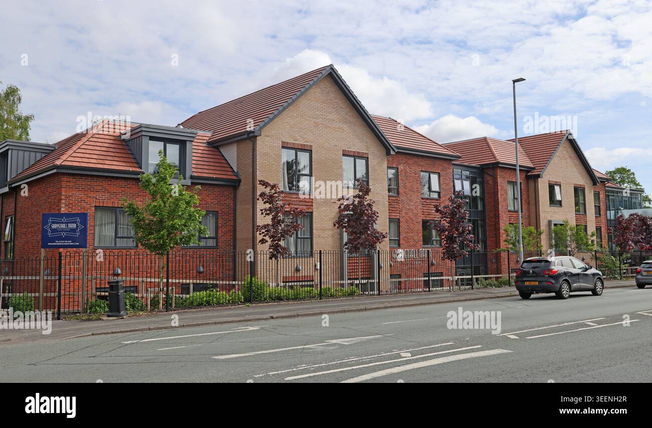 Grappenhall Manor Care Home. Stock Photo