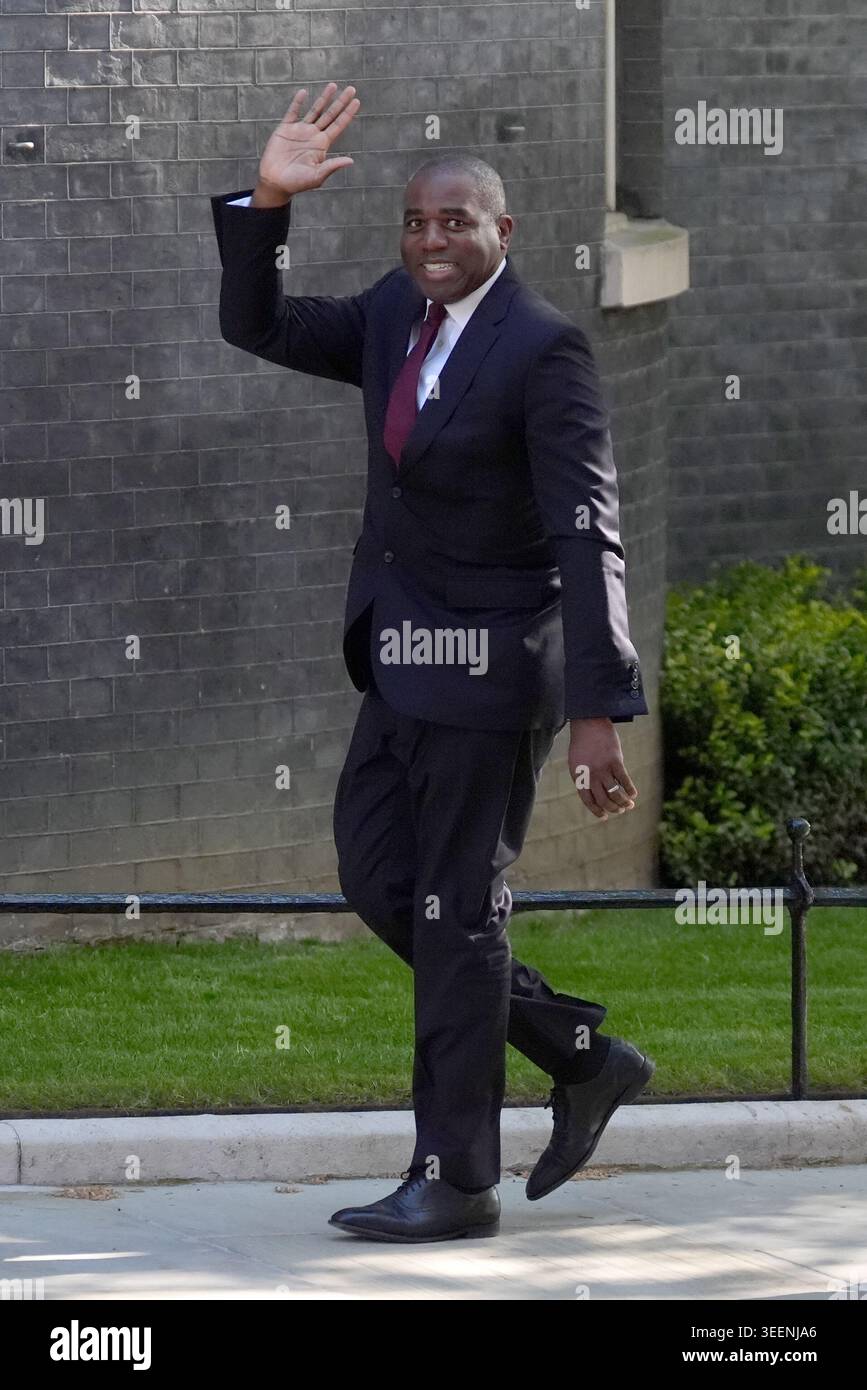 Deputy Prime Minister and Justice Secretary David Lammy arrives in ...