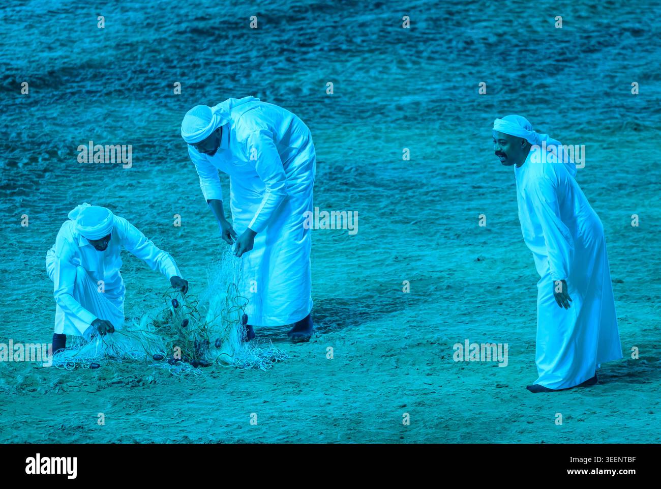 Doha, Qatar. 11th May, 2026. Artists perform during the opening ceremony of the 4th GCC (Gulf Cooperation Council) Games Doha 2026 at Al Shaqab Indoor Arena. Credit: SOPA Images Limited/Alamy Live News Stock Photo