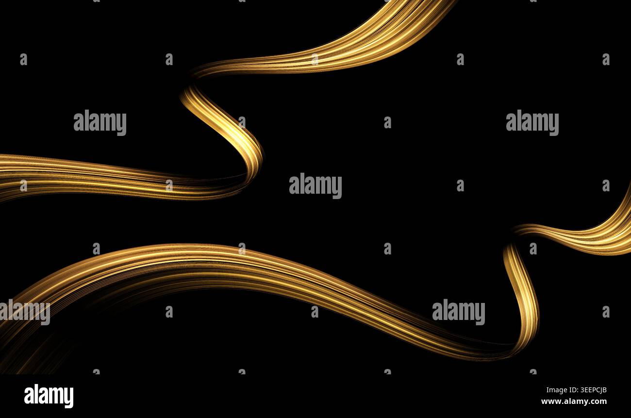 Abstract shiny color gold wave luxury background Stock Vector