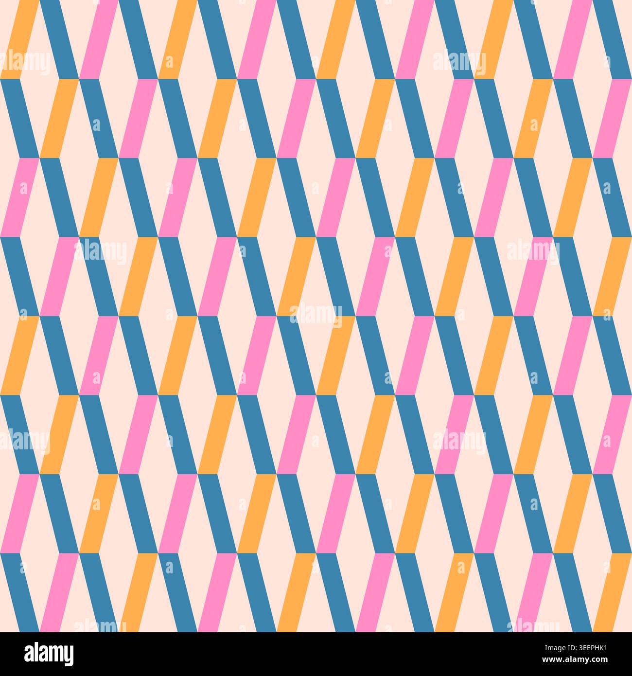 Vector geometric abstract seamless pattern. Modern vector seamless patterns. Trendy vector texture. Stock Vector
