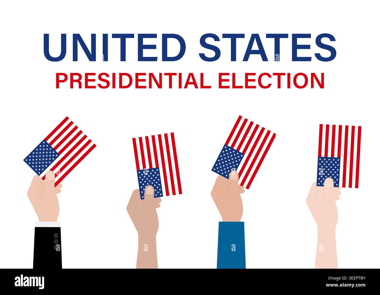 Presidential Election in the USA. Election Concept. Vector Illustration. Stock Vector