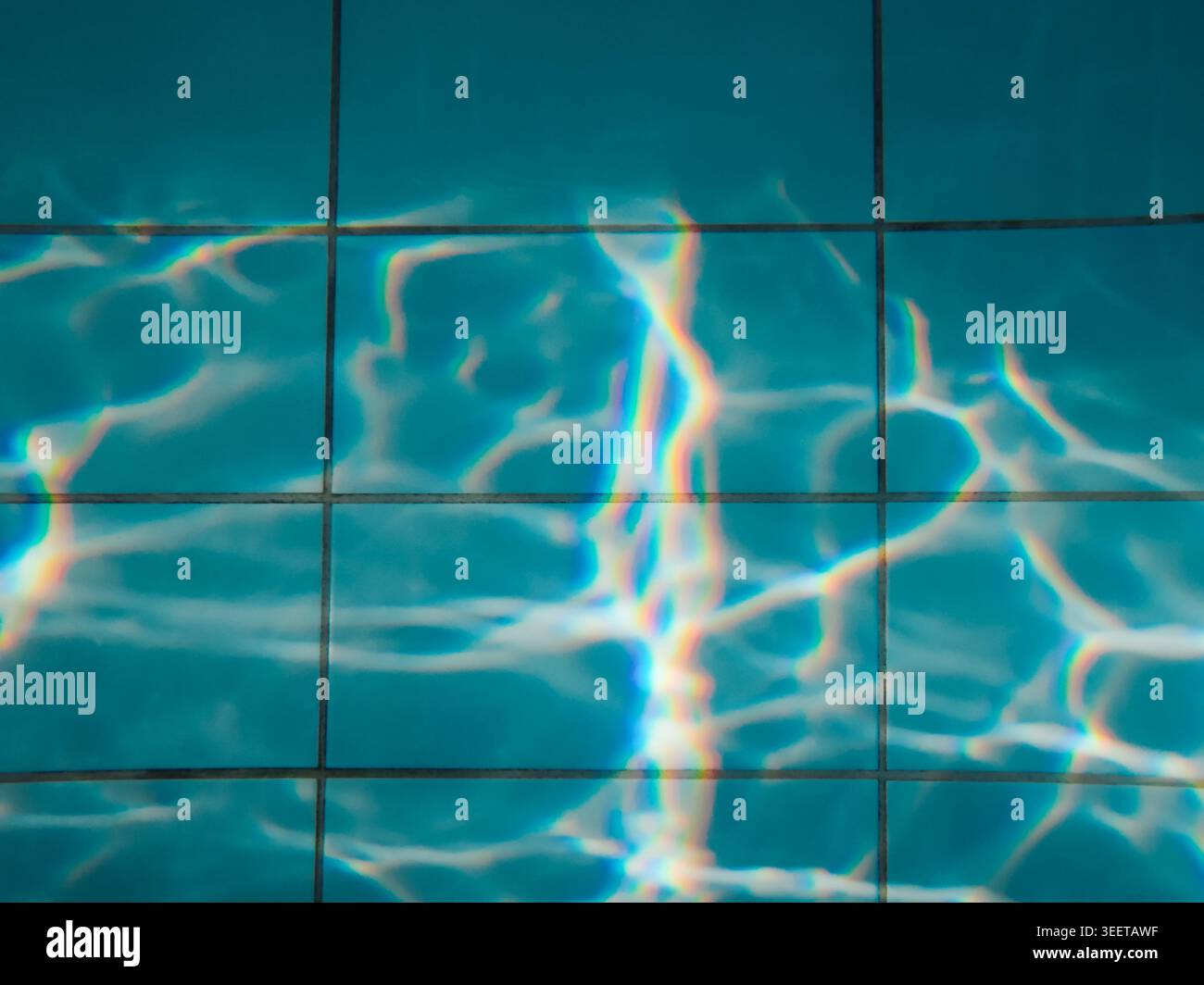 Refraction Examples Pool Abstract underwater background showing bright sun caustic ripples and ...
