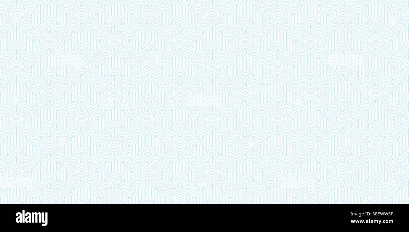 Abstract blue wave pattern vector background with geometric line art. Stock Vector