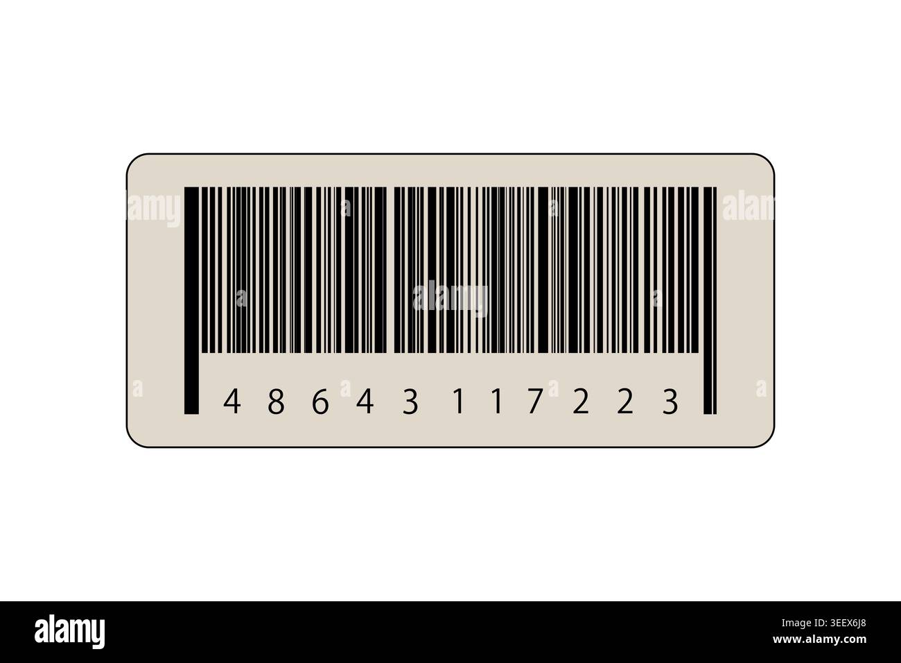 Barcode barcode identification number product scanning . Vertical stripes resembling. Code stripes sticker. Barcode labels, customers qr code Stock Vector