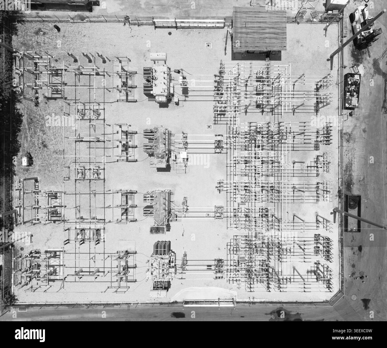 Top view structural engineering. Structure engineering at building site ...