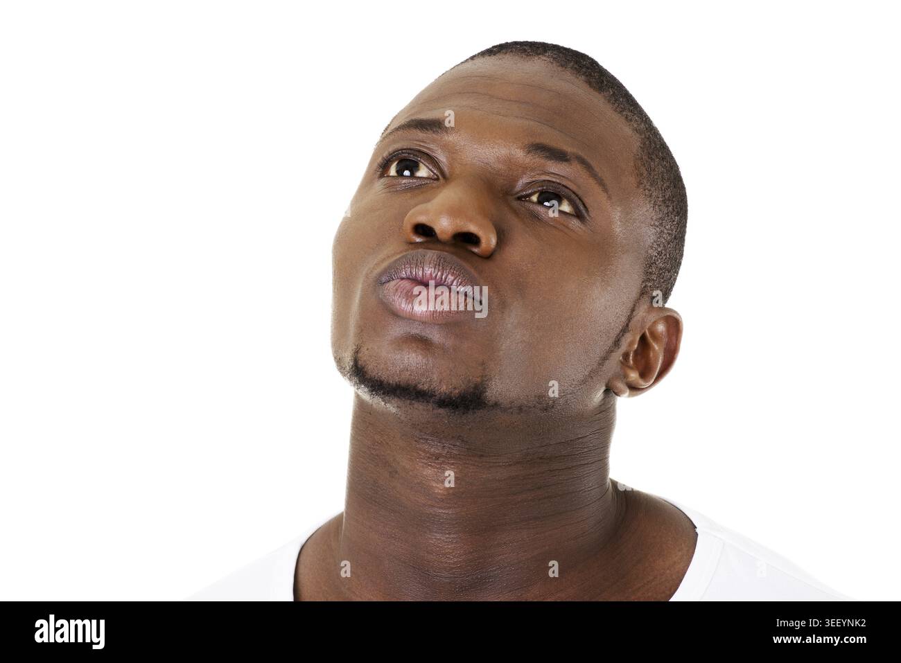 Man thinking about a problem Stock Photo