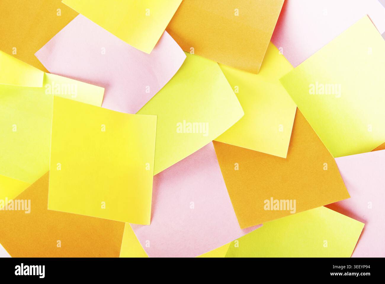 Blank colorful sticky notes background Stock Photo
