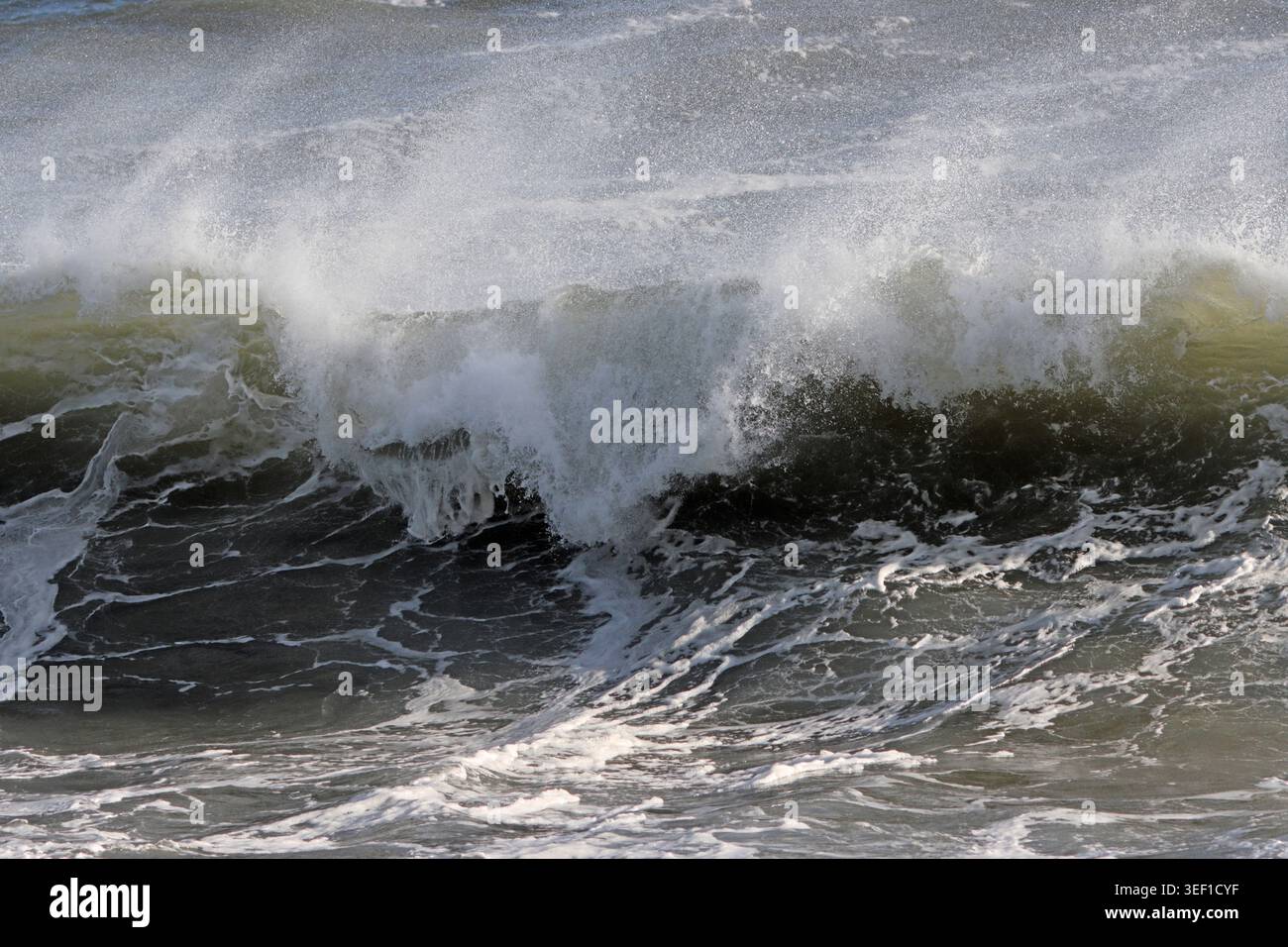 Crashing waves, UK. Stock Photo
